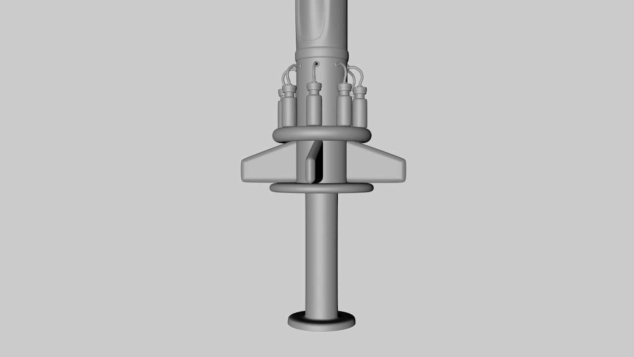 Vaccine Missile 3D model_1