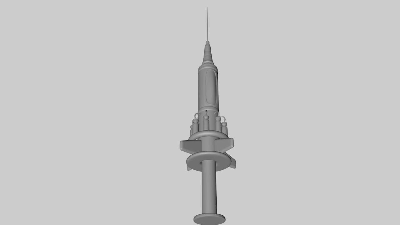 Vaccine Missile 3D model_4