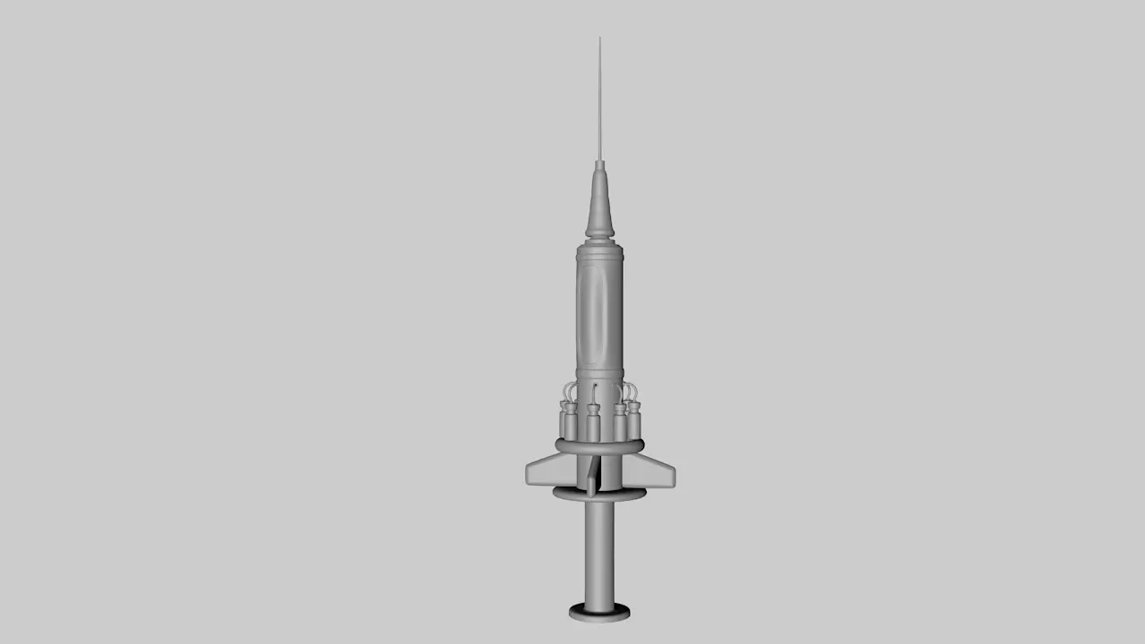 Vaccine Missile 3D model_0