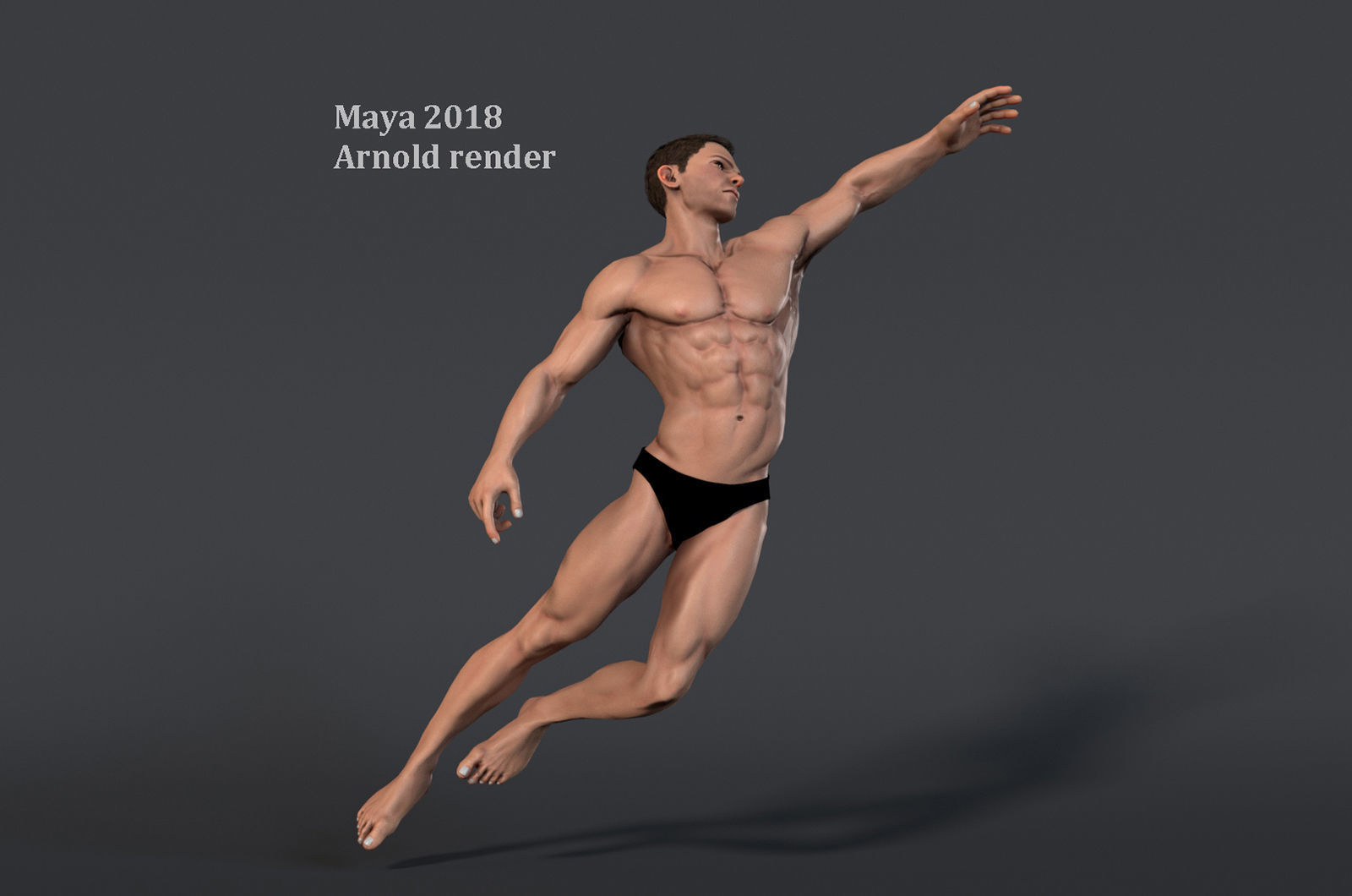 Male Base character Rig  Low-poly 3D model_11