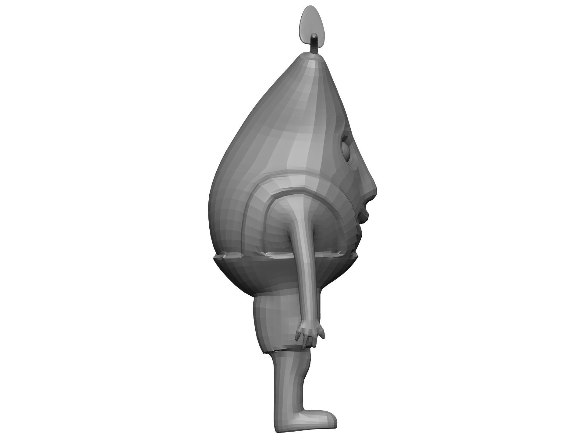 Cartoon Pear Low-poly 3D model_12