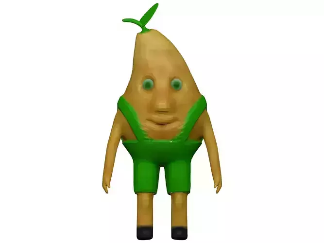 Cartoon Pear Low-poly 3D model