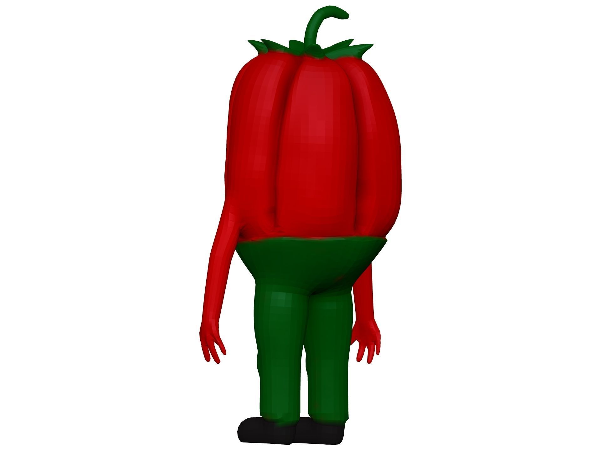 Cartoon Pepper  Low-poly 3D model_3