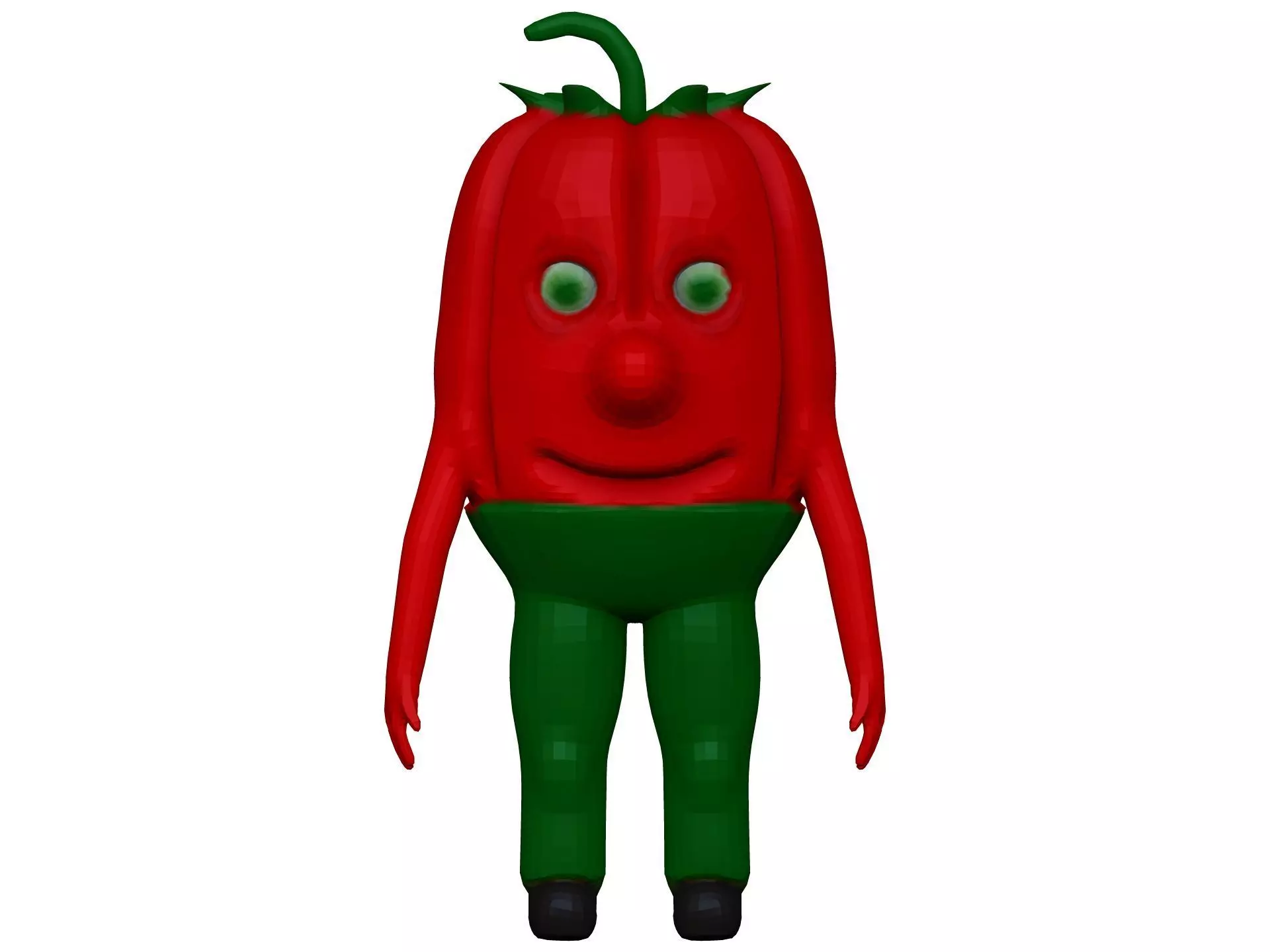 Cartoon Pepper  Low-poly 3D model_0