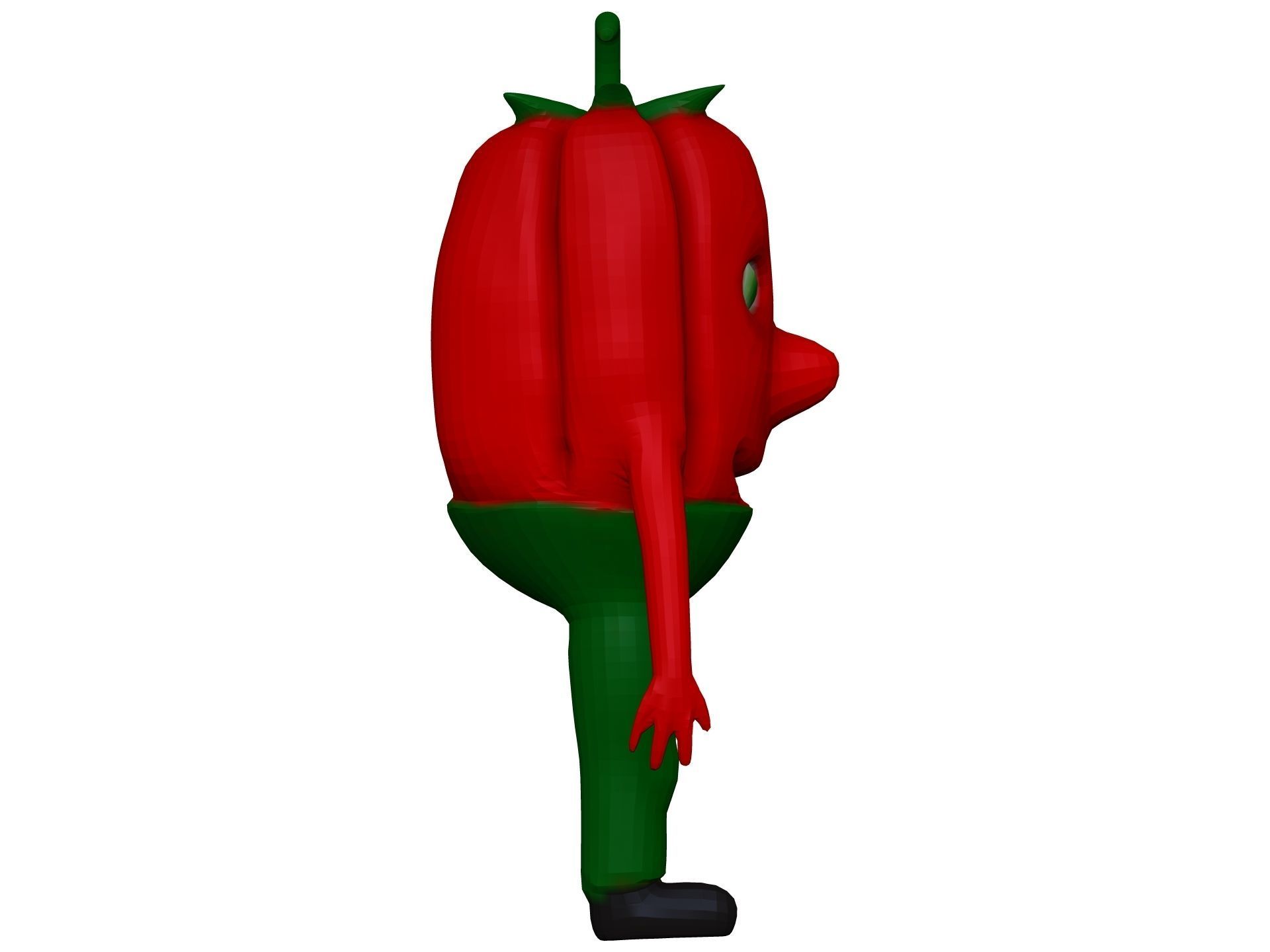 Cartoon Pepper  Low-poly 3D model_6