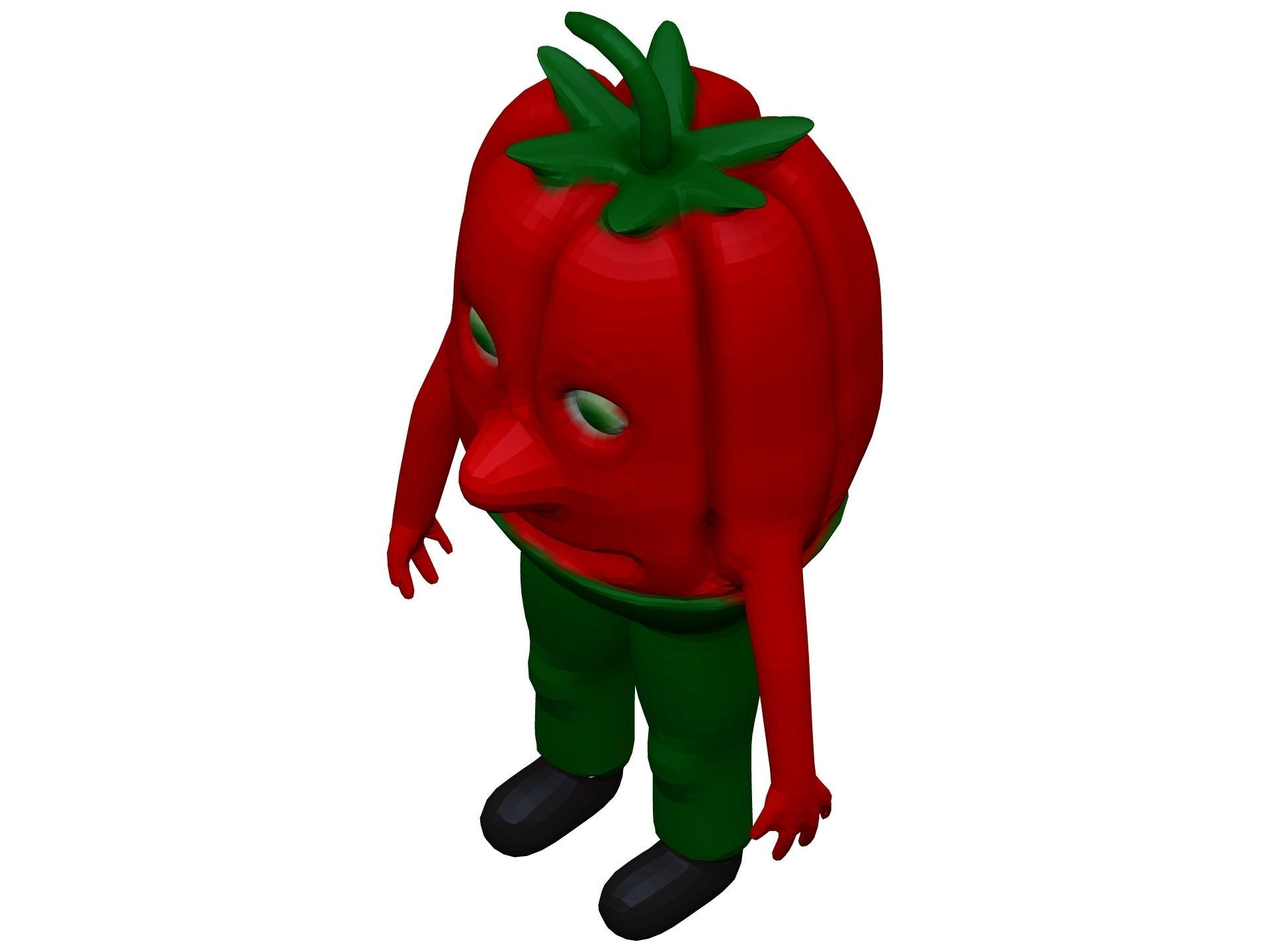 Cartoon Pepper  Low-poly 3D model_8