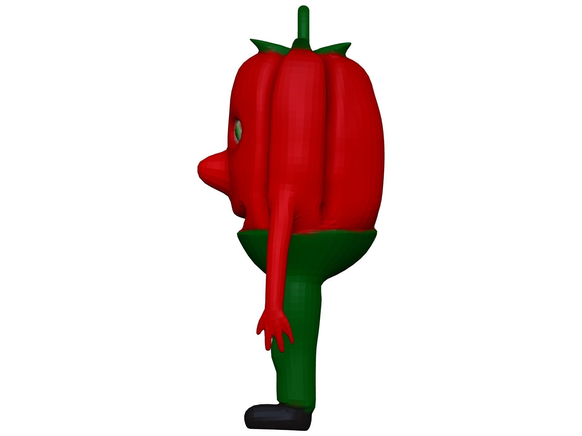 Cartoon Pepper  Low-poly 3D model_2