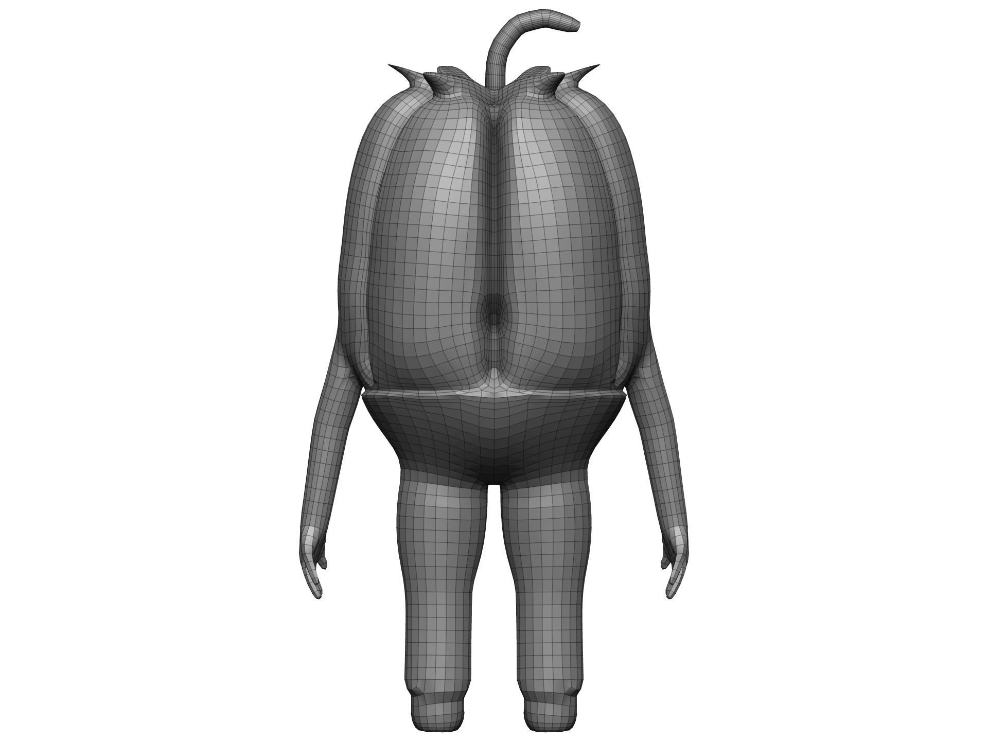 Cartoon Pepper  Low-poly 3D model_15