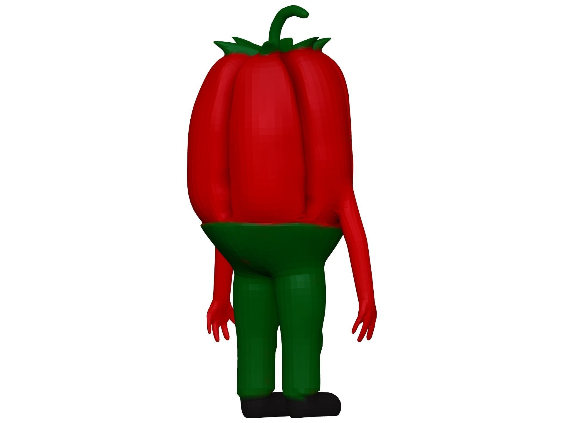 Cartoon Pepper  Low-poly 3D model_5