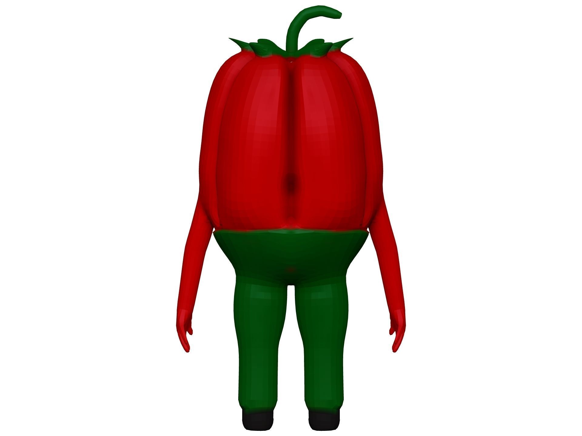 Cartoon Pepper  Low-poly 3D model_4