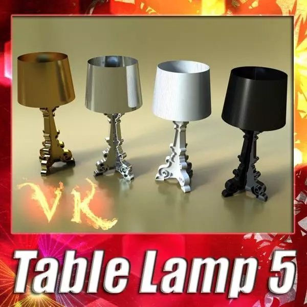 Table Lamp 05 Bourgie 3D model