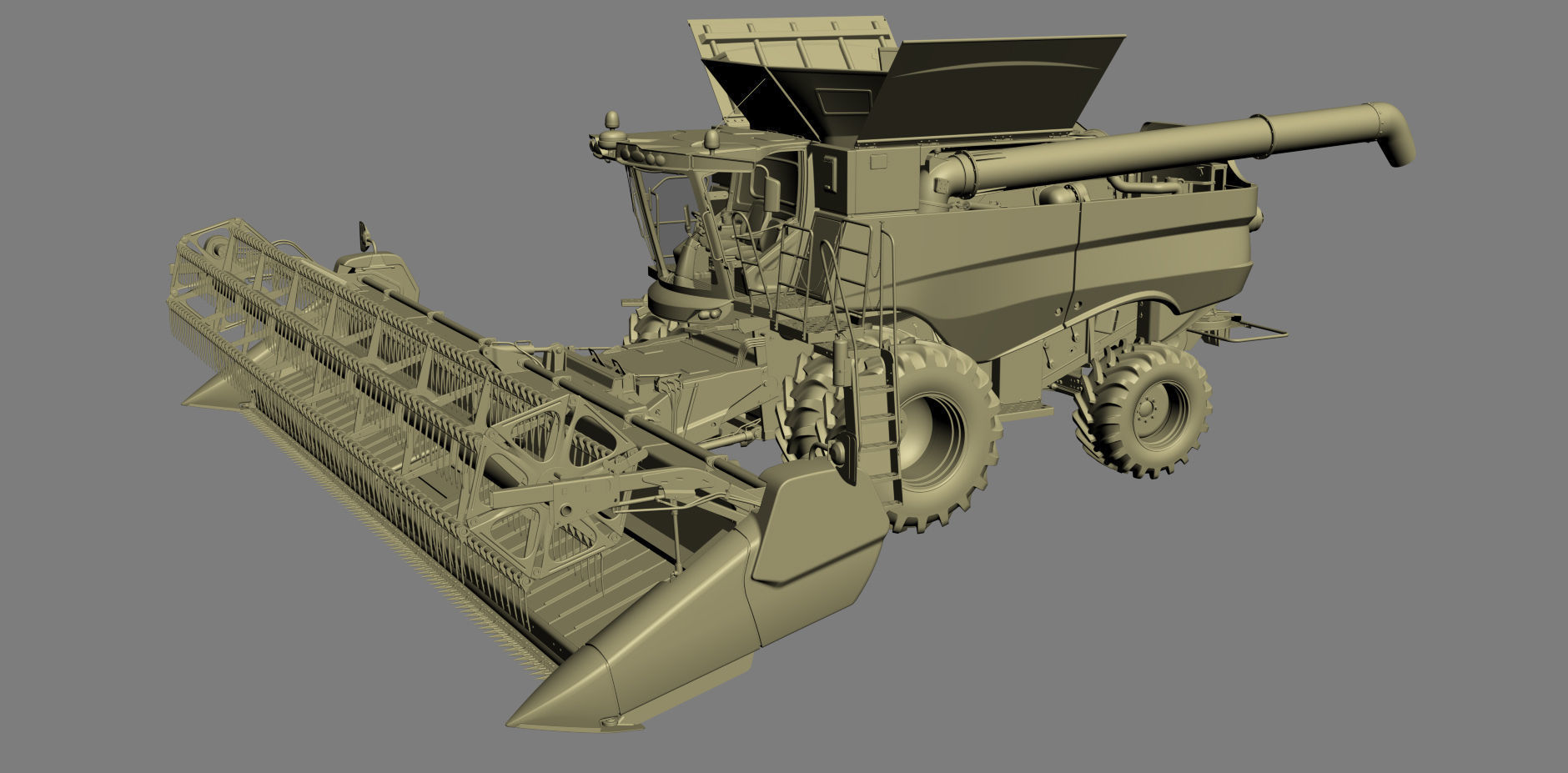 Combine Harvester 3D model_30