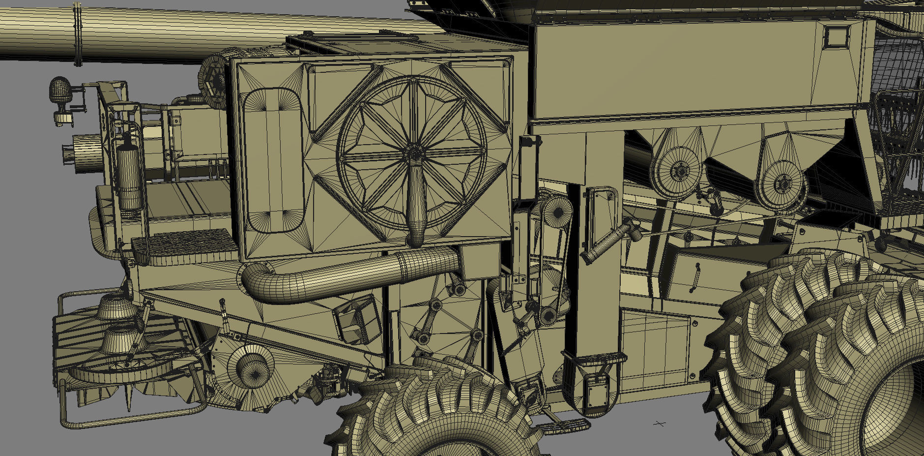 Combine Harvester 3D model_37