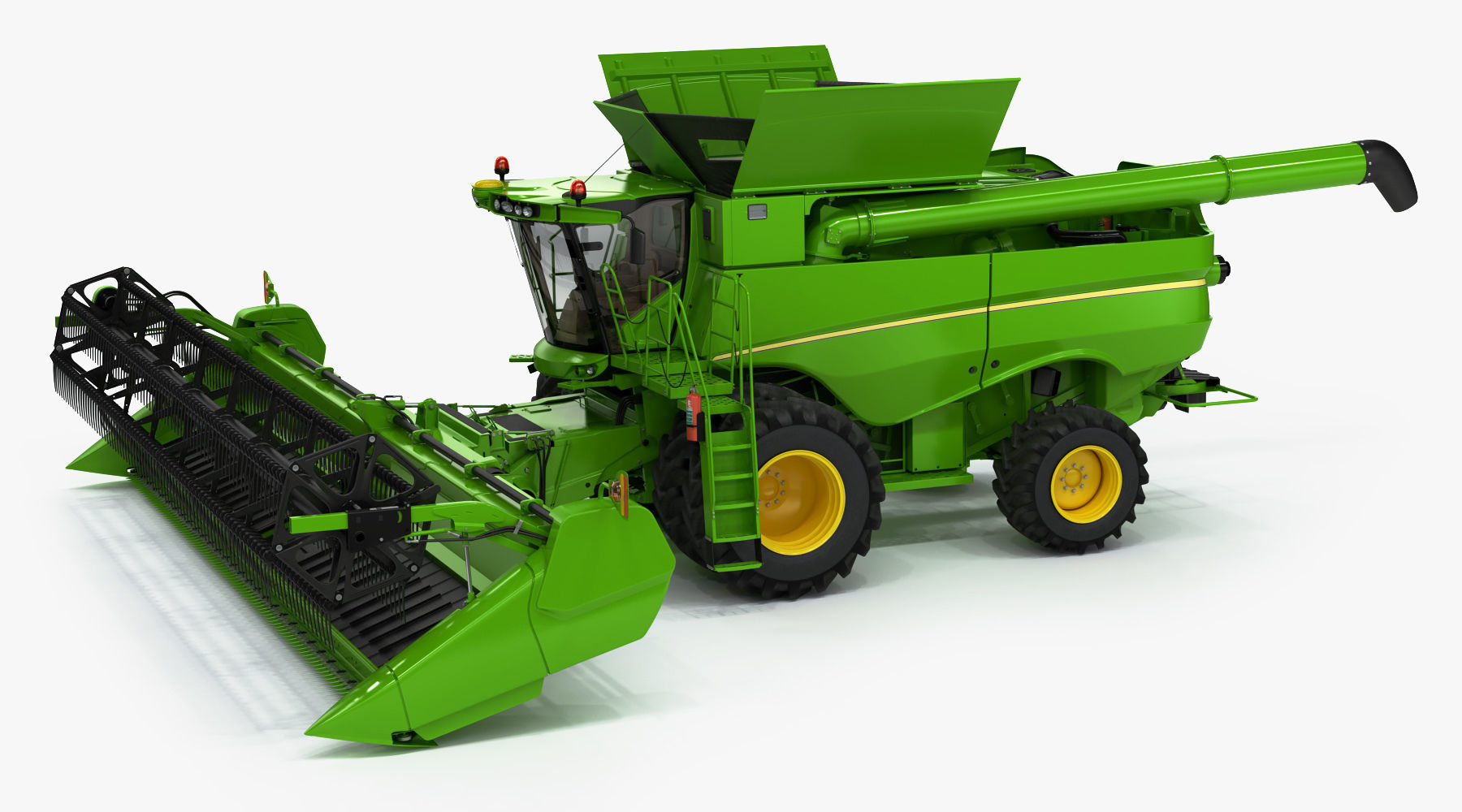 Combine Harvester 3D model_3