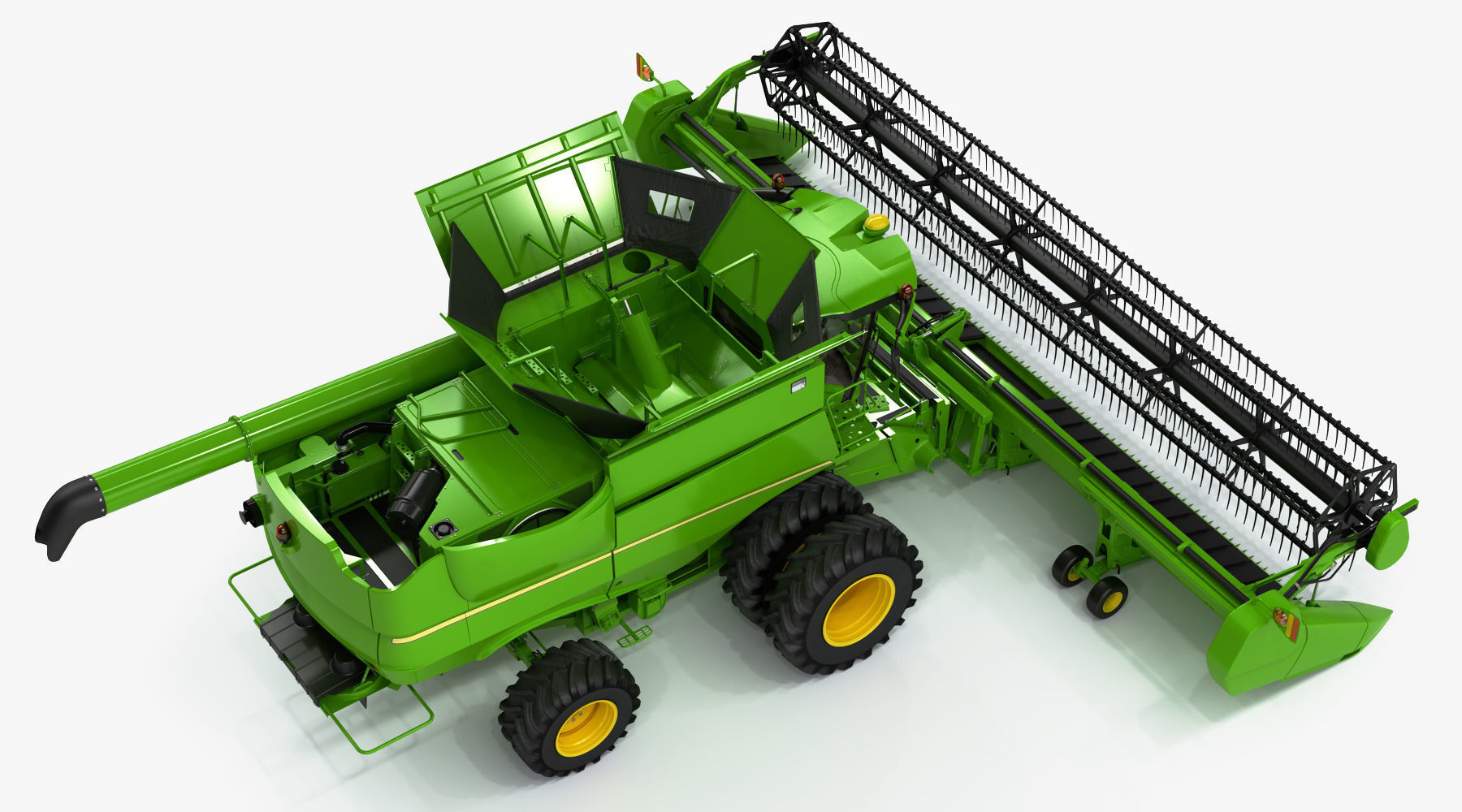 Combine Harvester 3D model_16