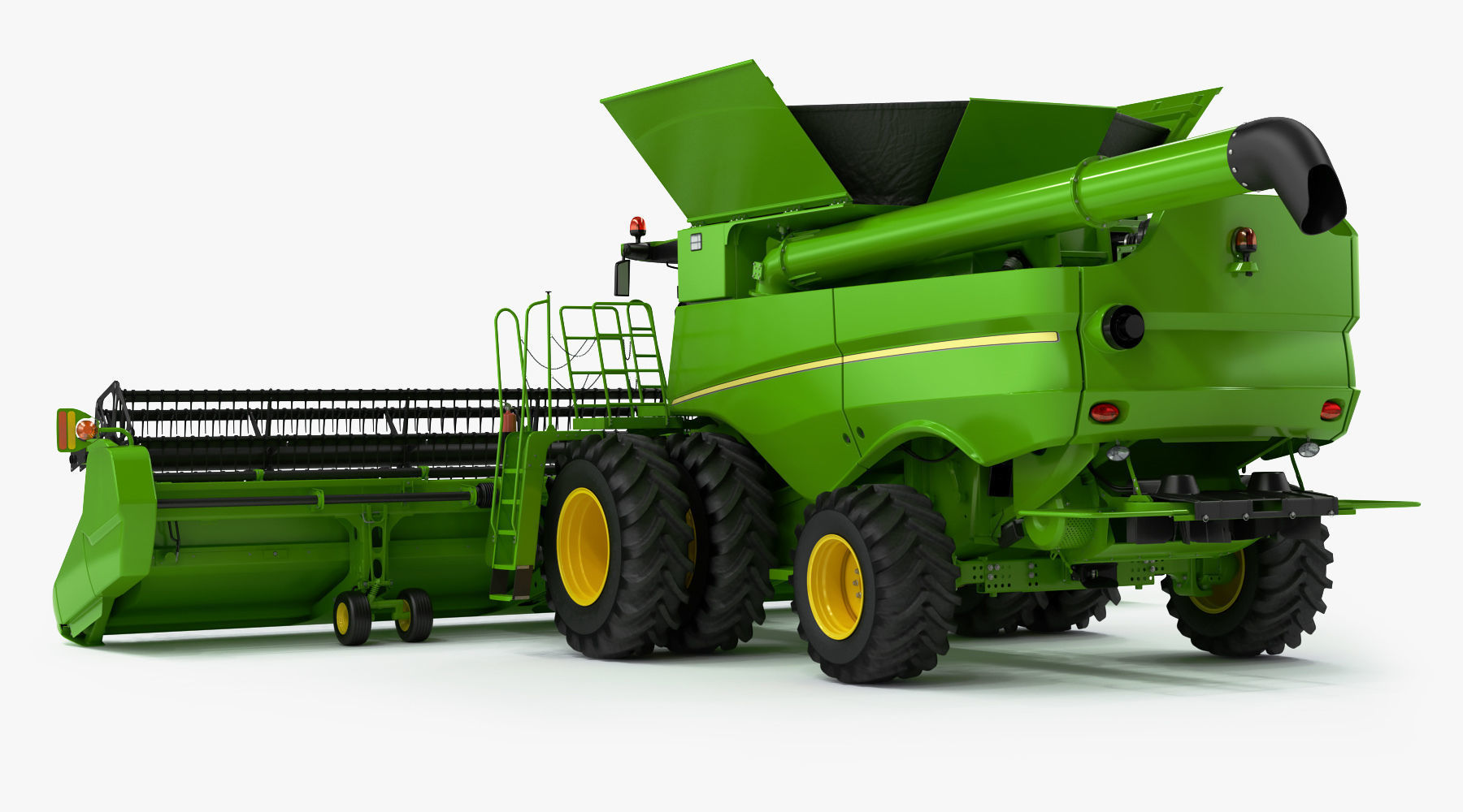 Combine Harvester 3D model_8