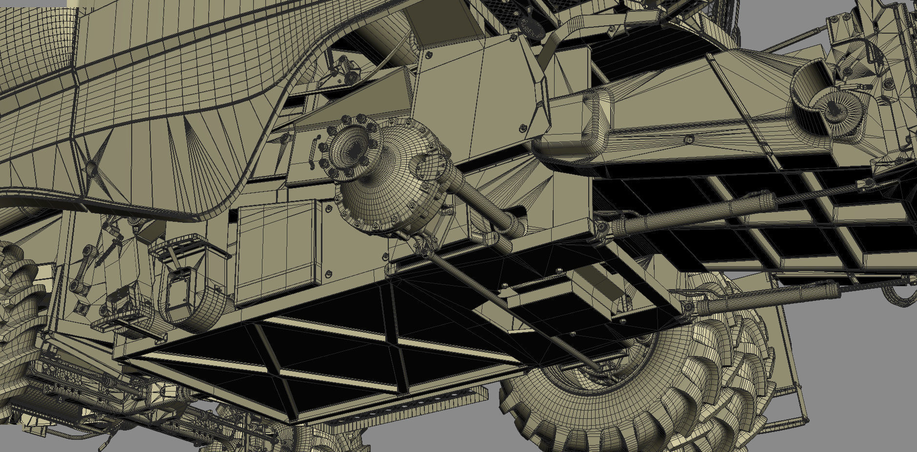 Combine Harvester 3D model_43