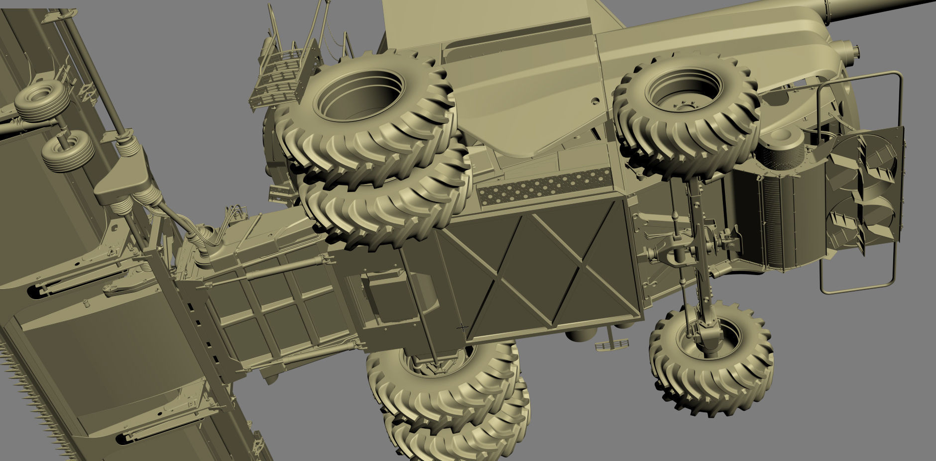 Combine Harvester 3D model_38