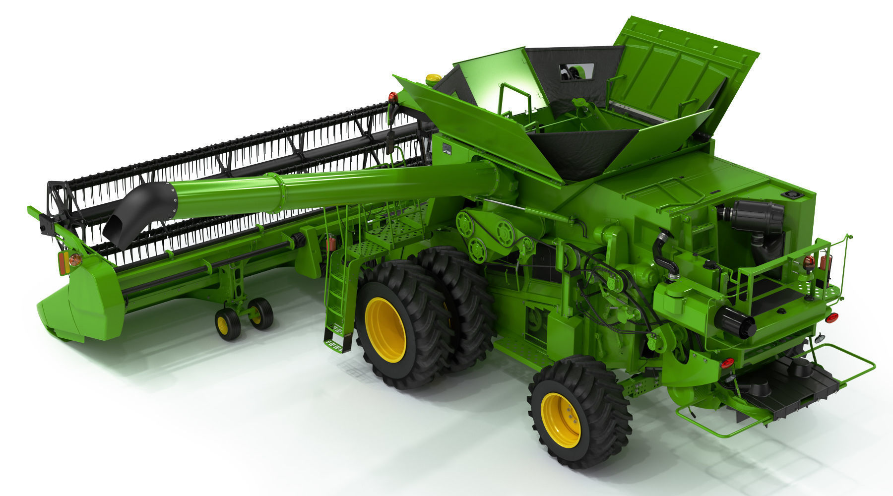 Combine Harvester 3D model_7