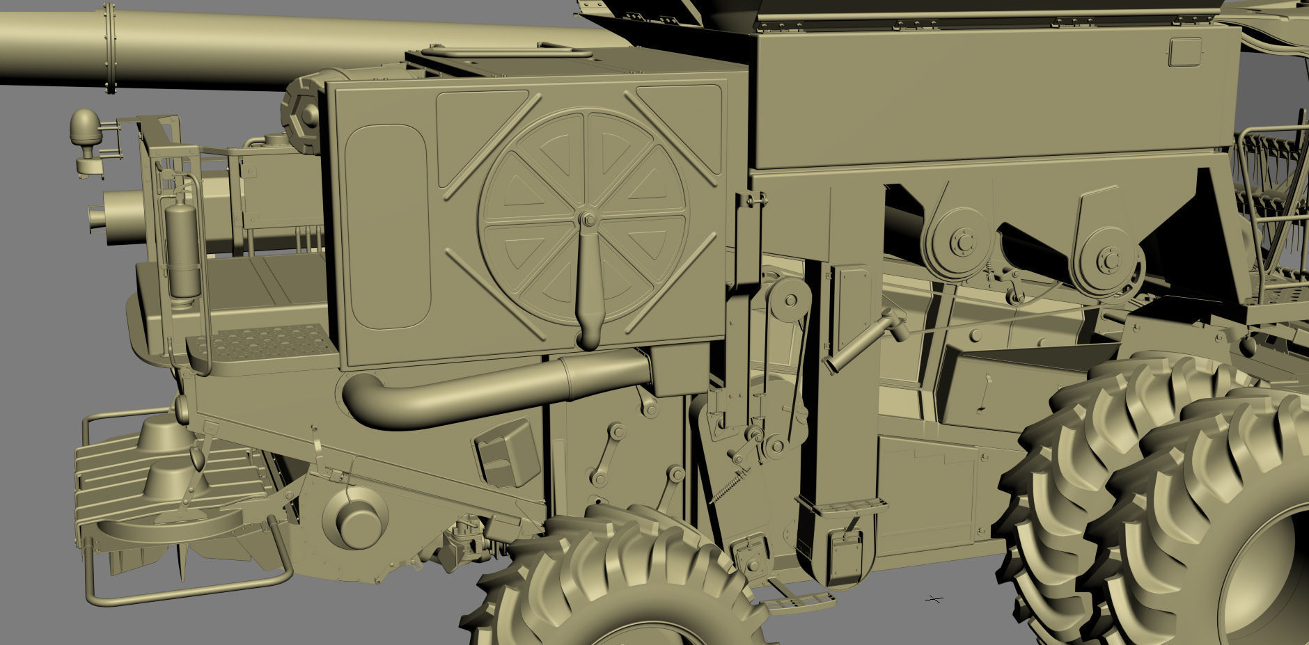 Combine Harvester 3D model_36