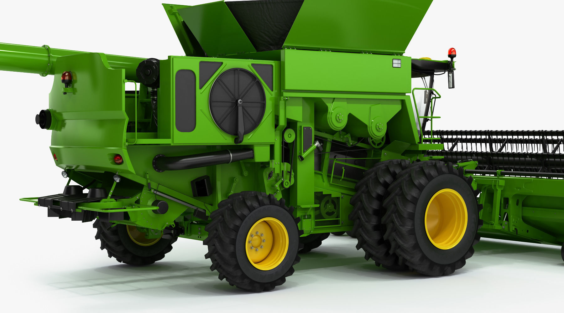 Combine Harvester 3D model_11