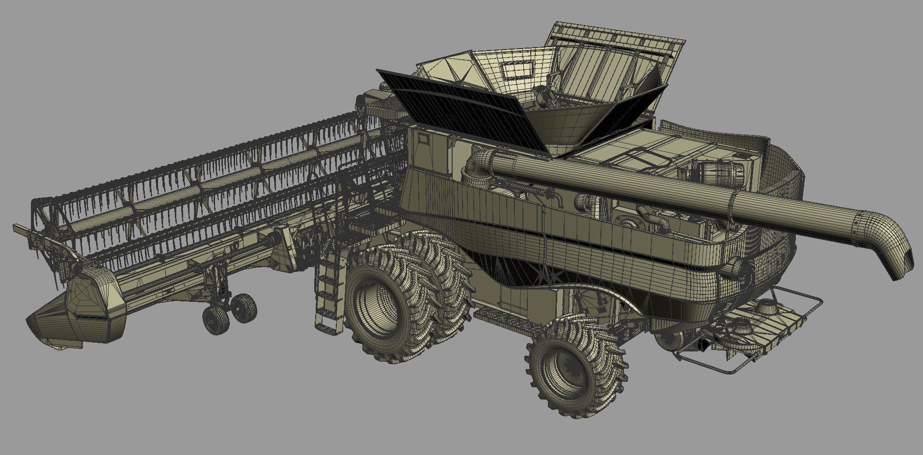 Combine Harvester 3D model_33