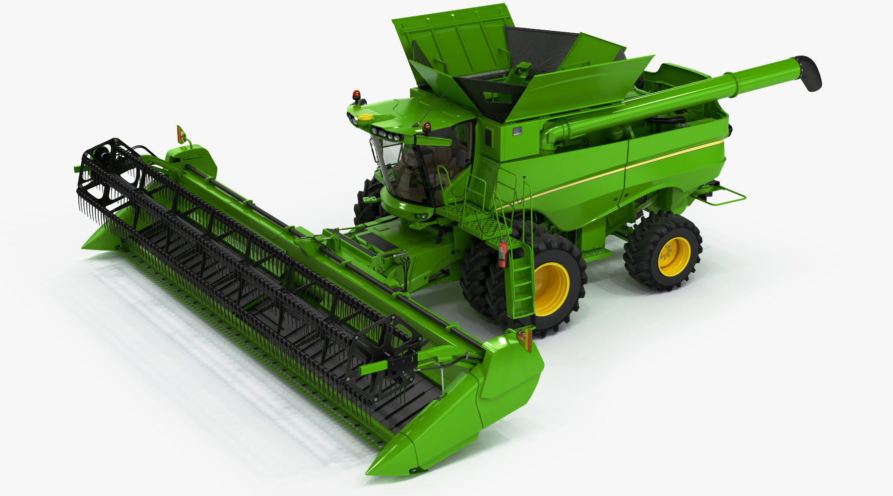 Combine Harvester 3D model_2
