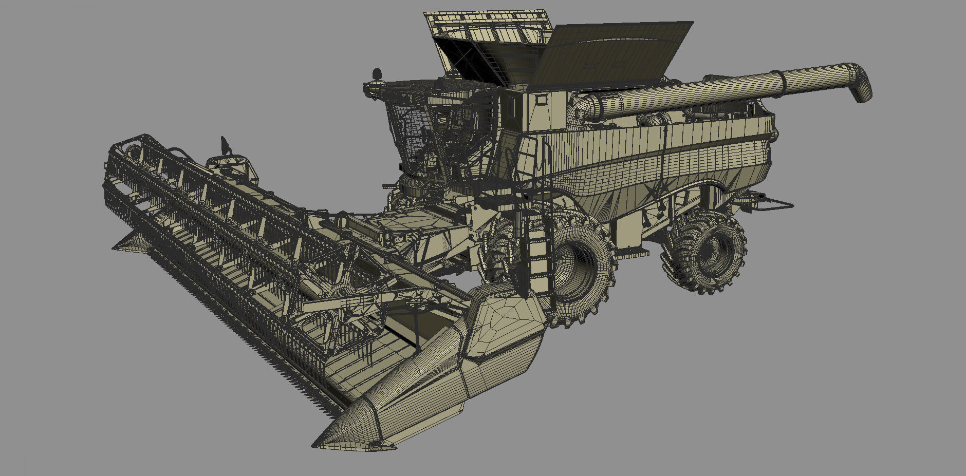Combine Harvester 3D model_31