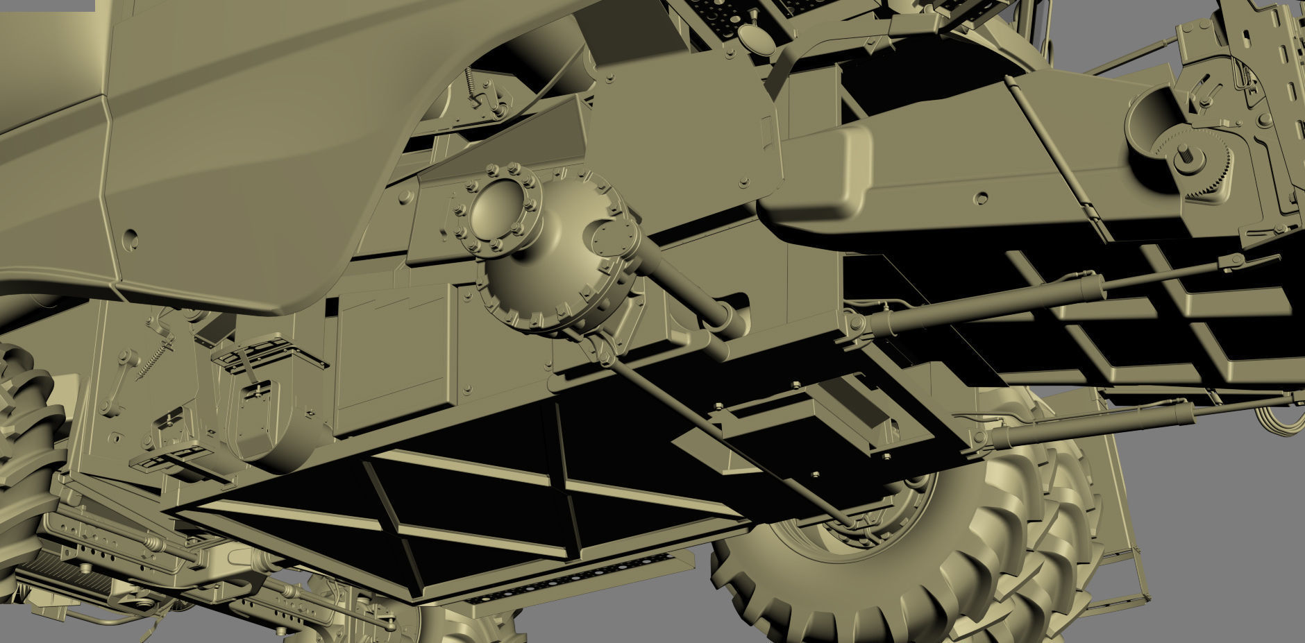 Combine Harvester 3D model_42