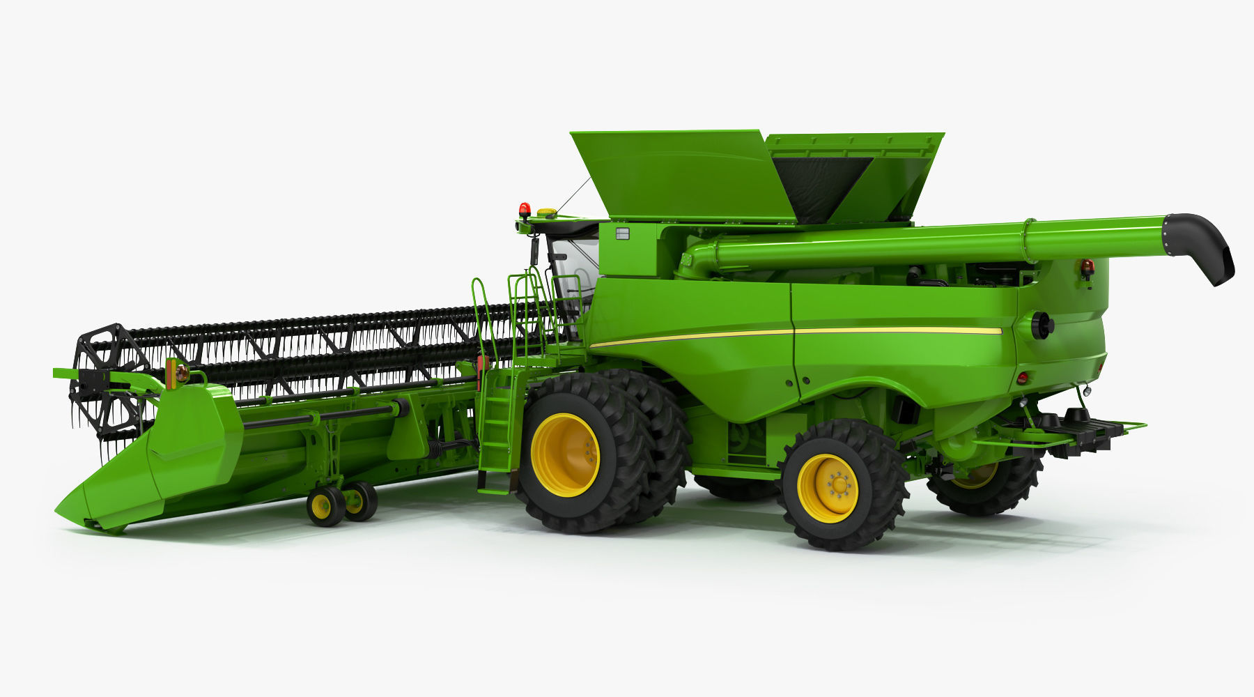 Combine Harvester 3D model_4