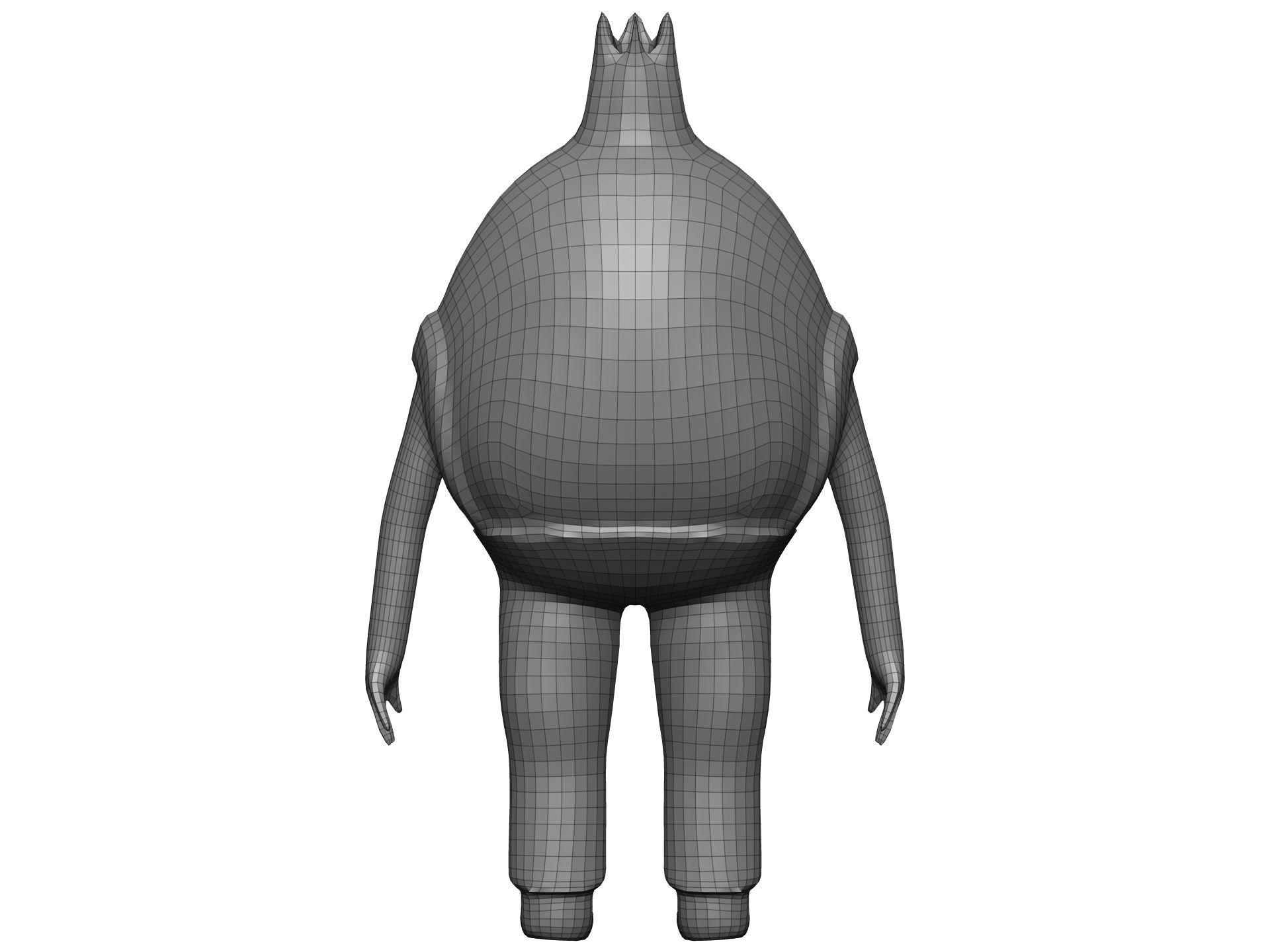 Cartoon Pomegranate Low-poly 3D model_15