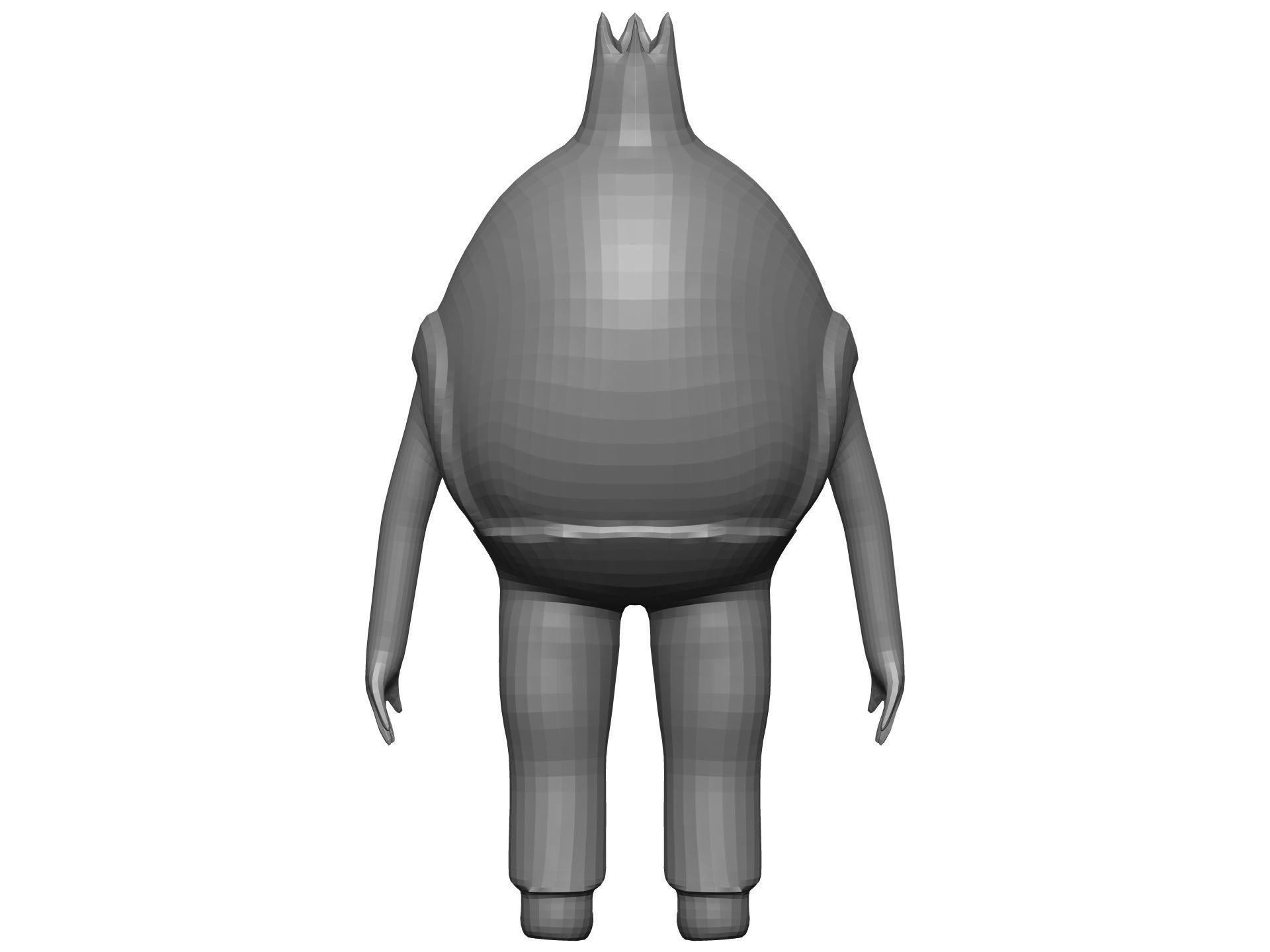 Cartoon Pomegranate Low-poly 3D model_11