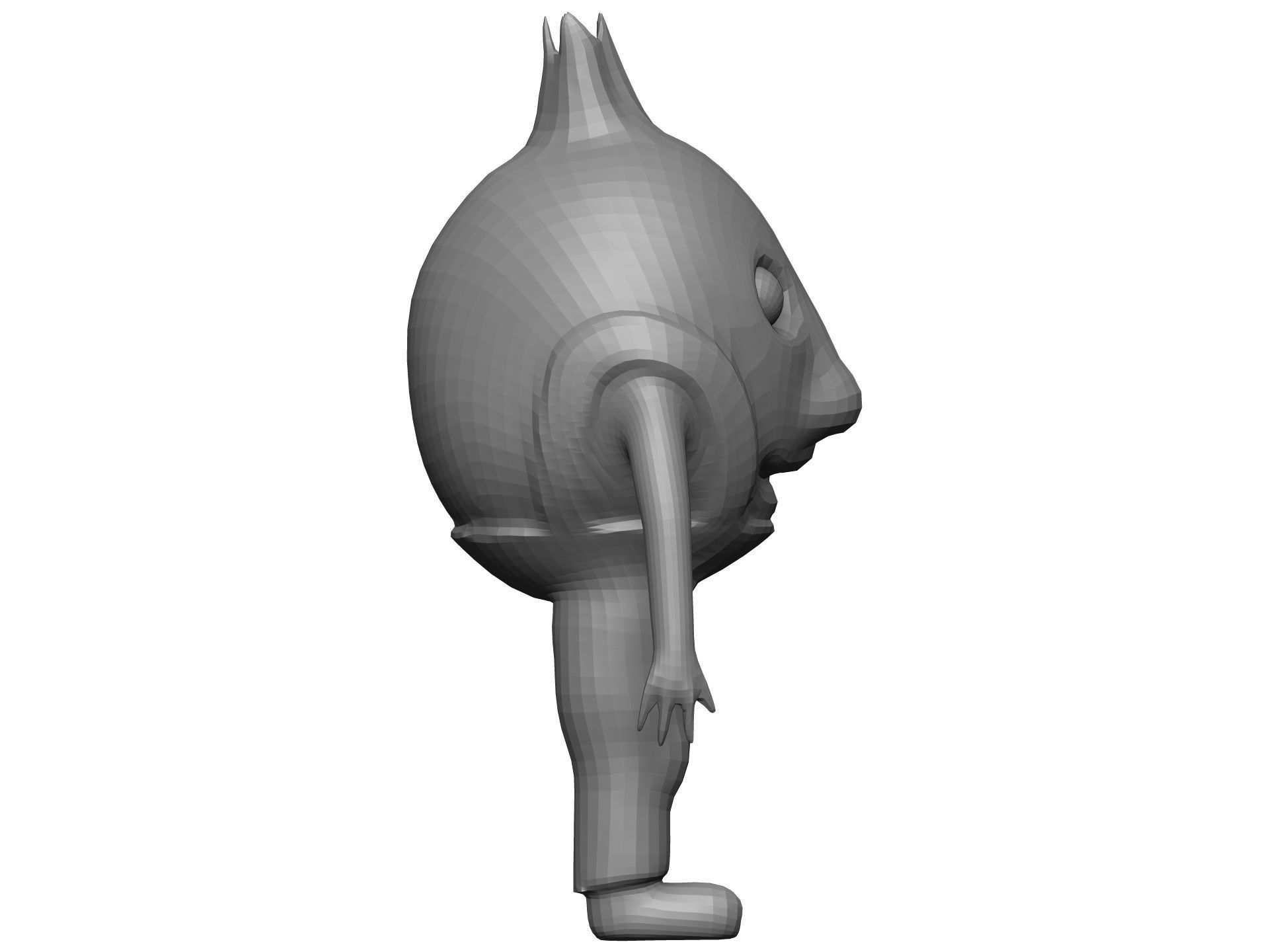 Cartoon Pomegranate Low-poly 3D model_12