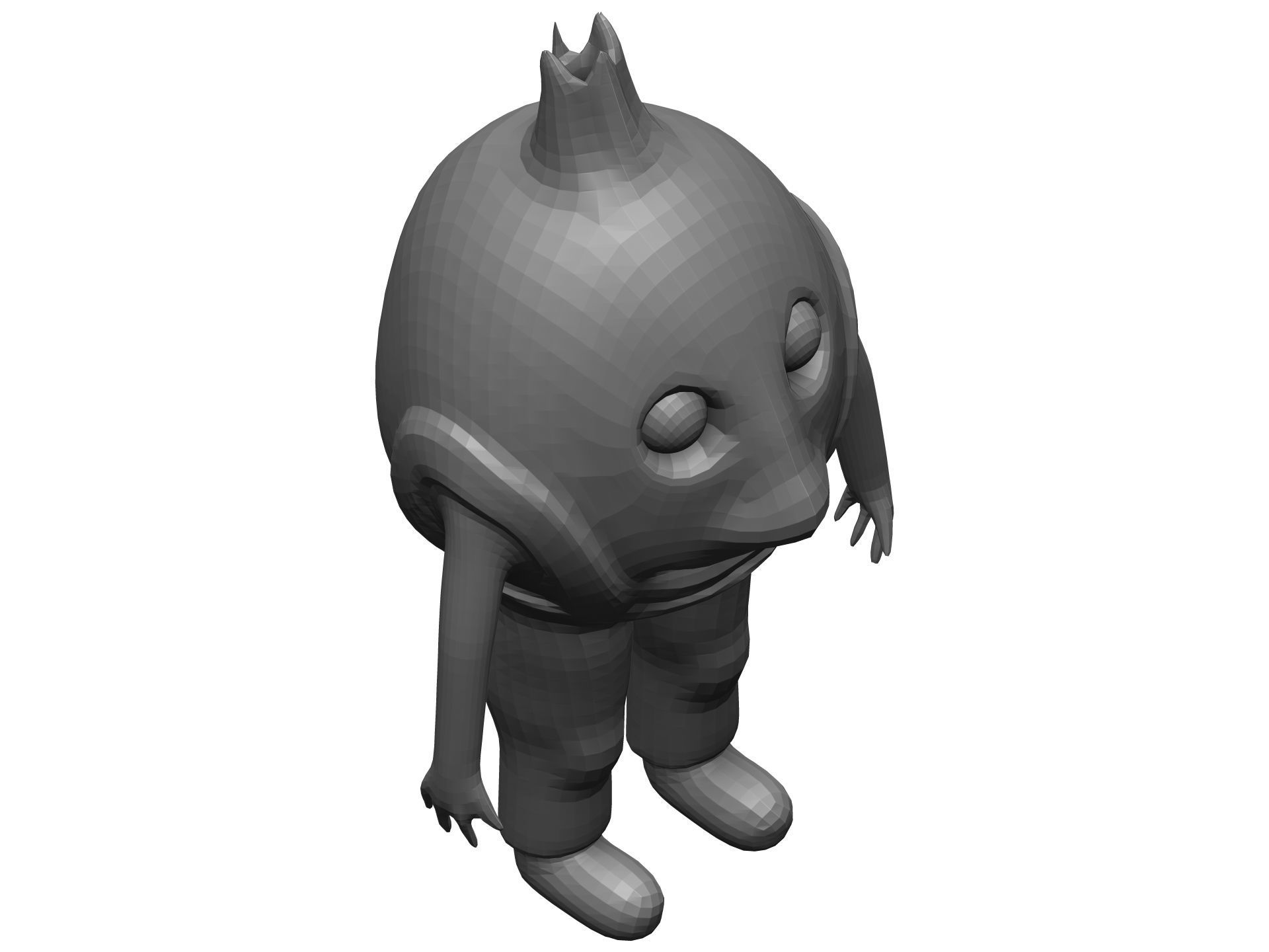 Cartoon Pomegranate Low-poly 3D model_13