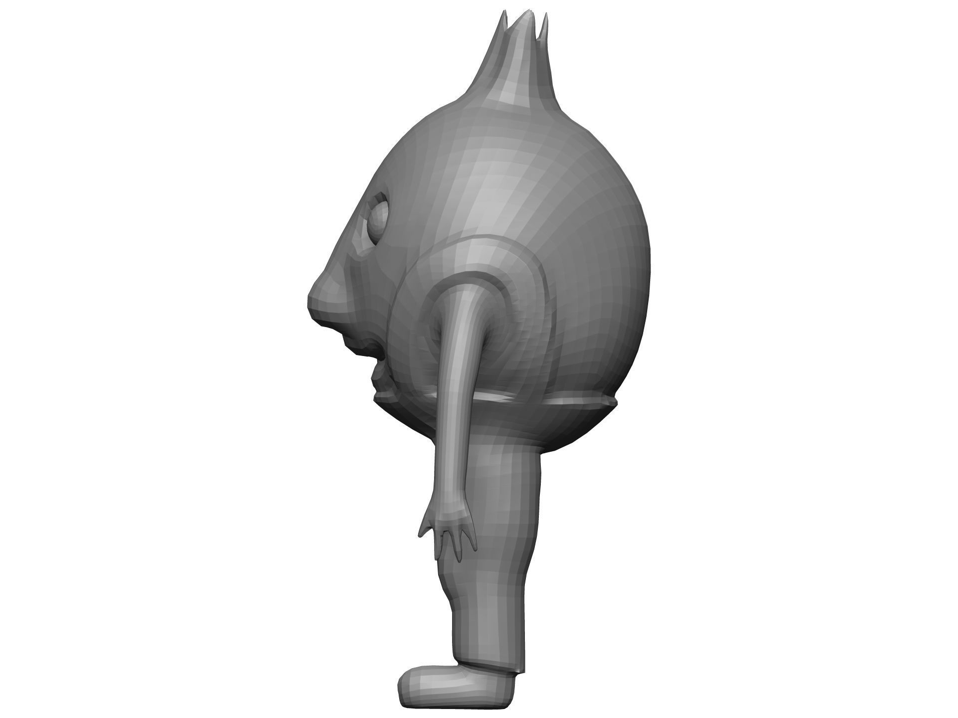 Cartoon Pomegranate Low-poly 3D model_10