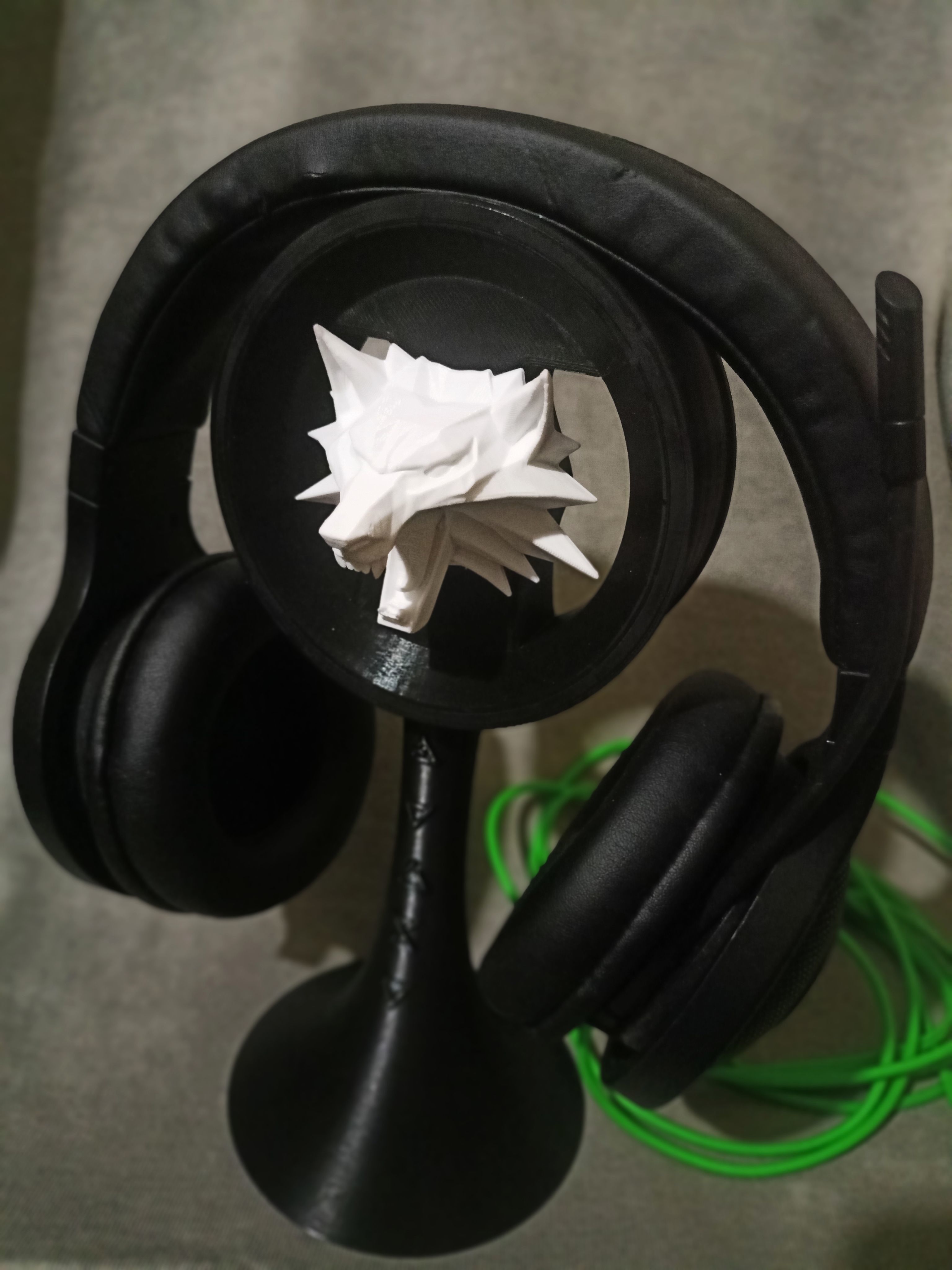 Headphone stand 3D model for 3D printing inspired by Witcher 3D model