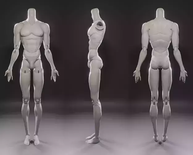 Mars Jointed body 3D print model
