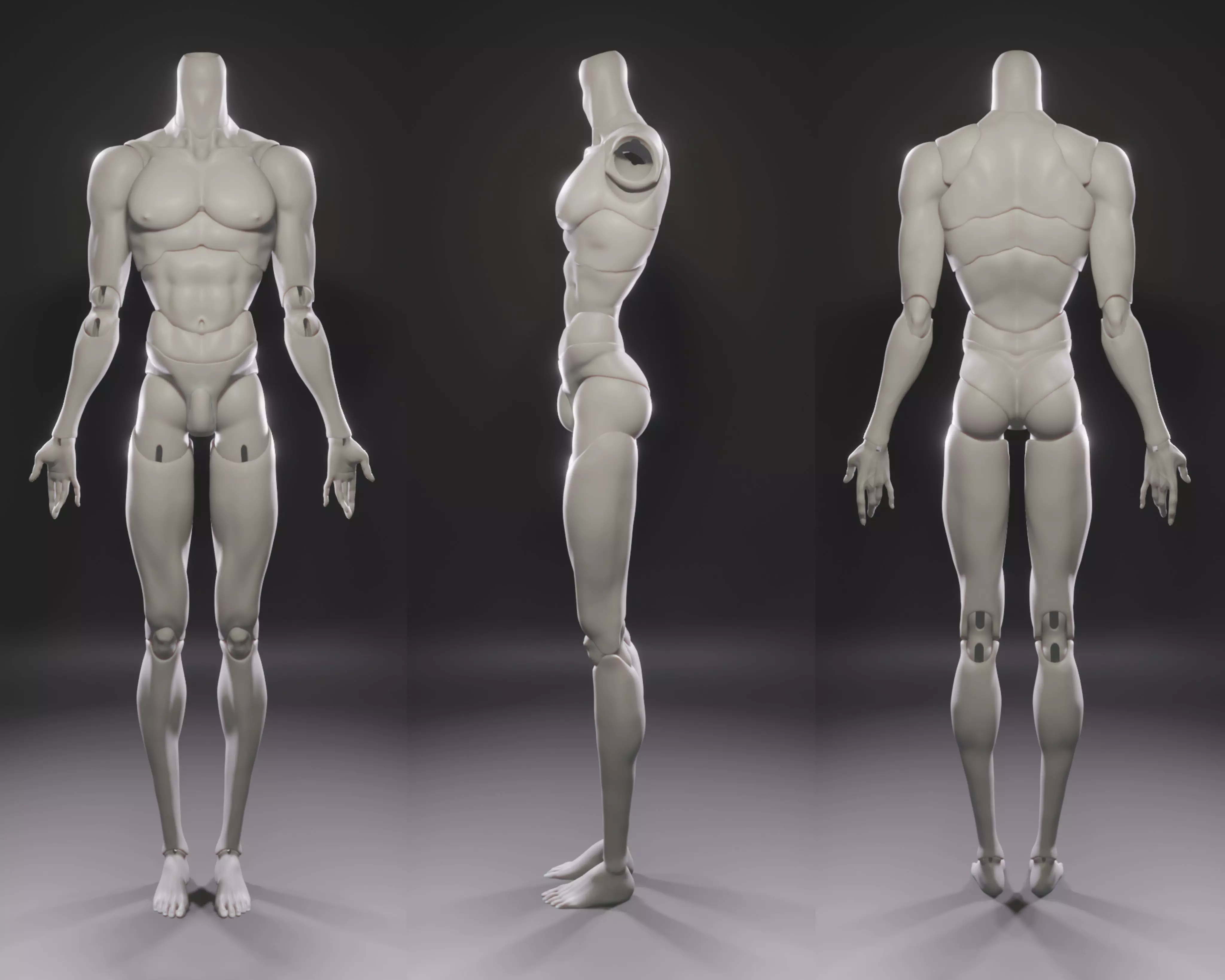 Mars Jointed body 3D print model_0