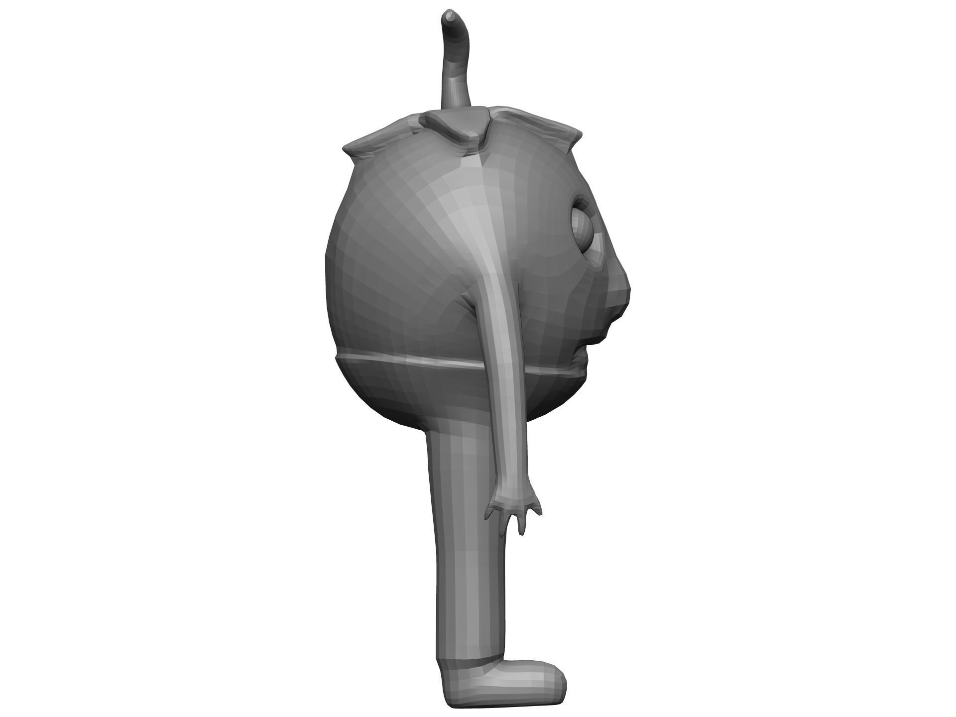 Cartoon Tomato Low-poly 3D model_12