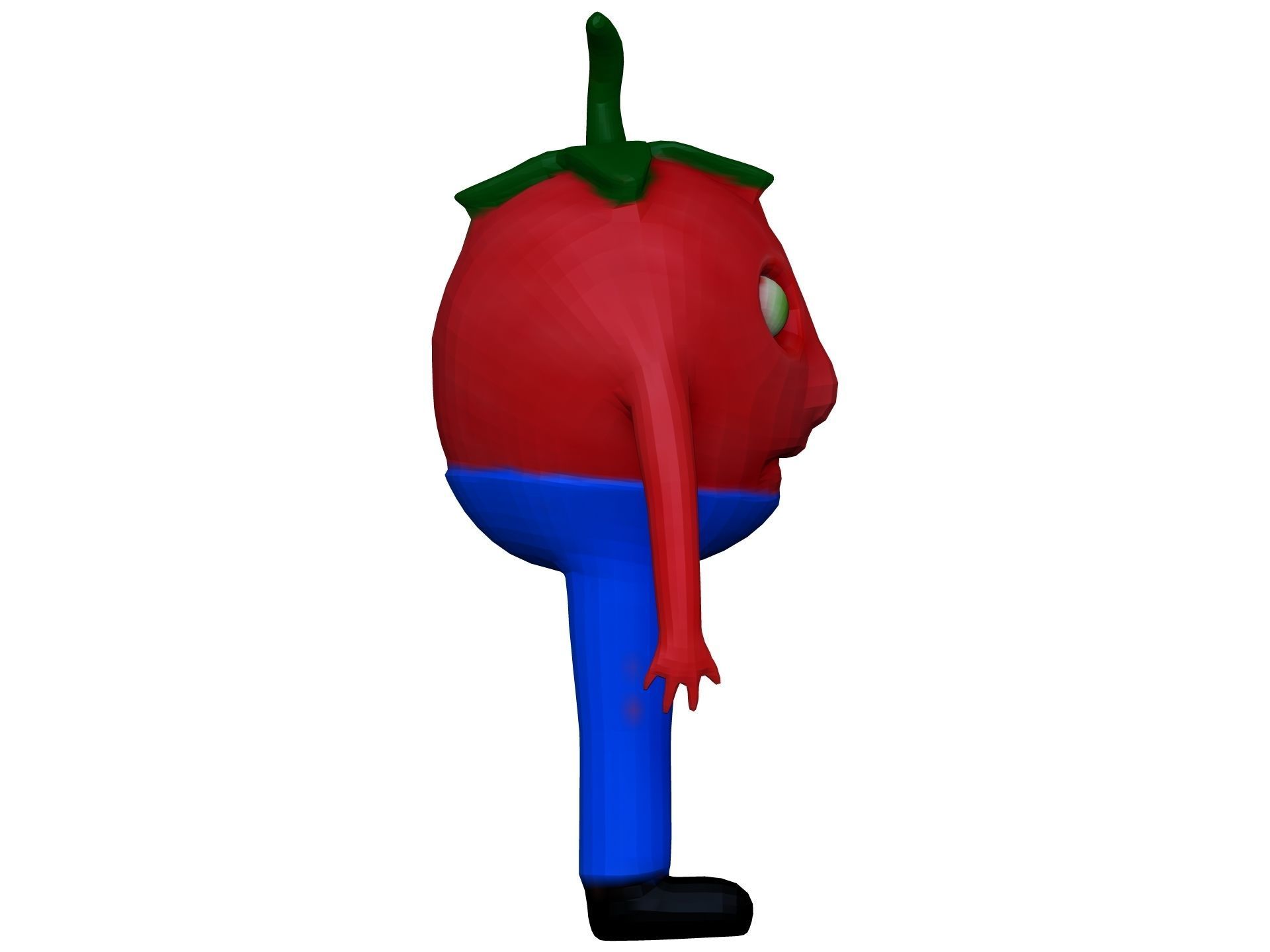 Cartoon Tomato Low-poly 3D model_6