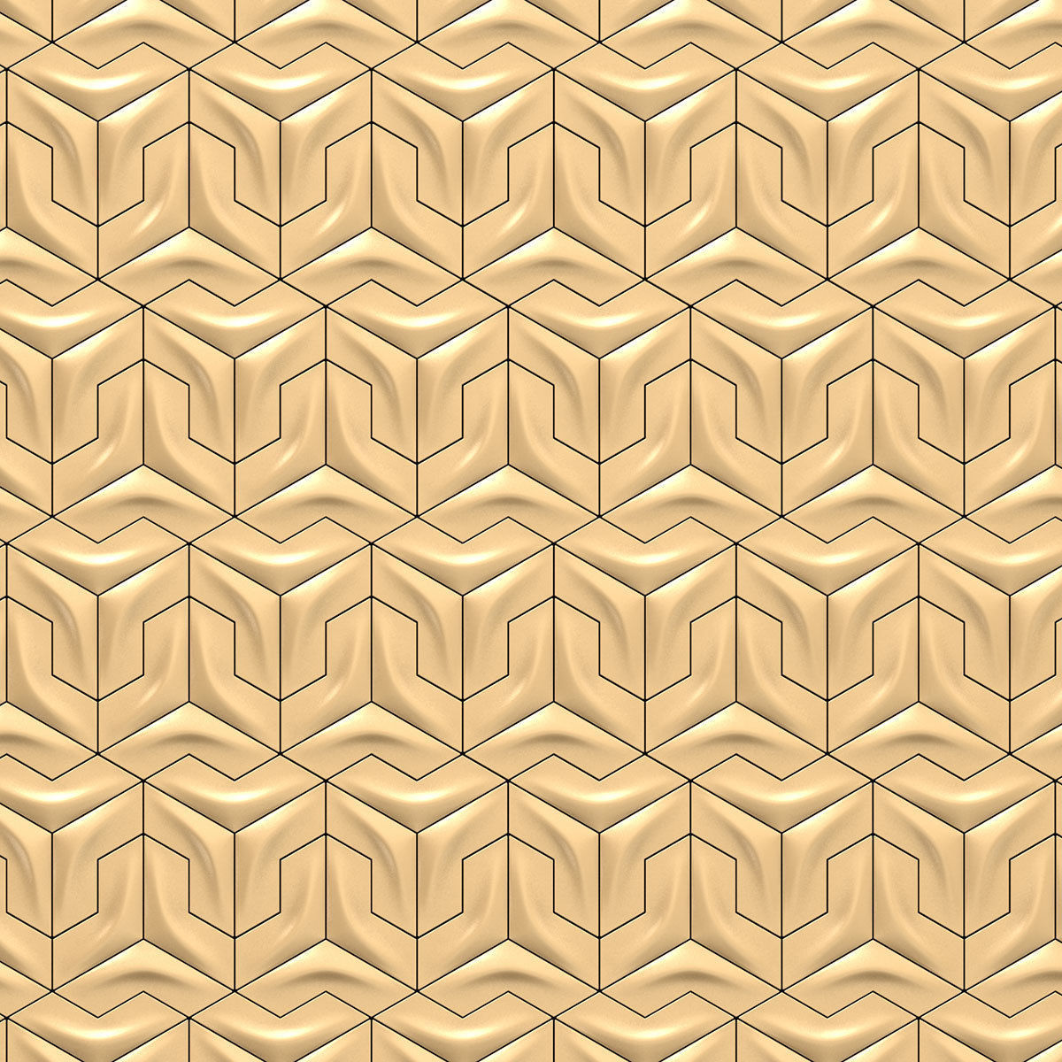 Wall panel 029 3D model_6