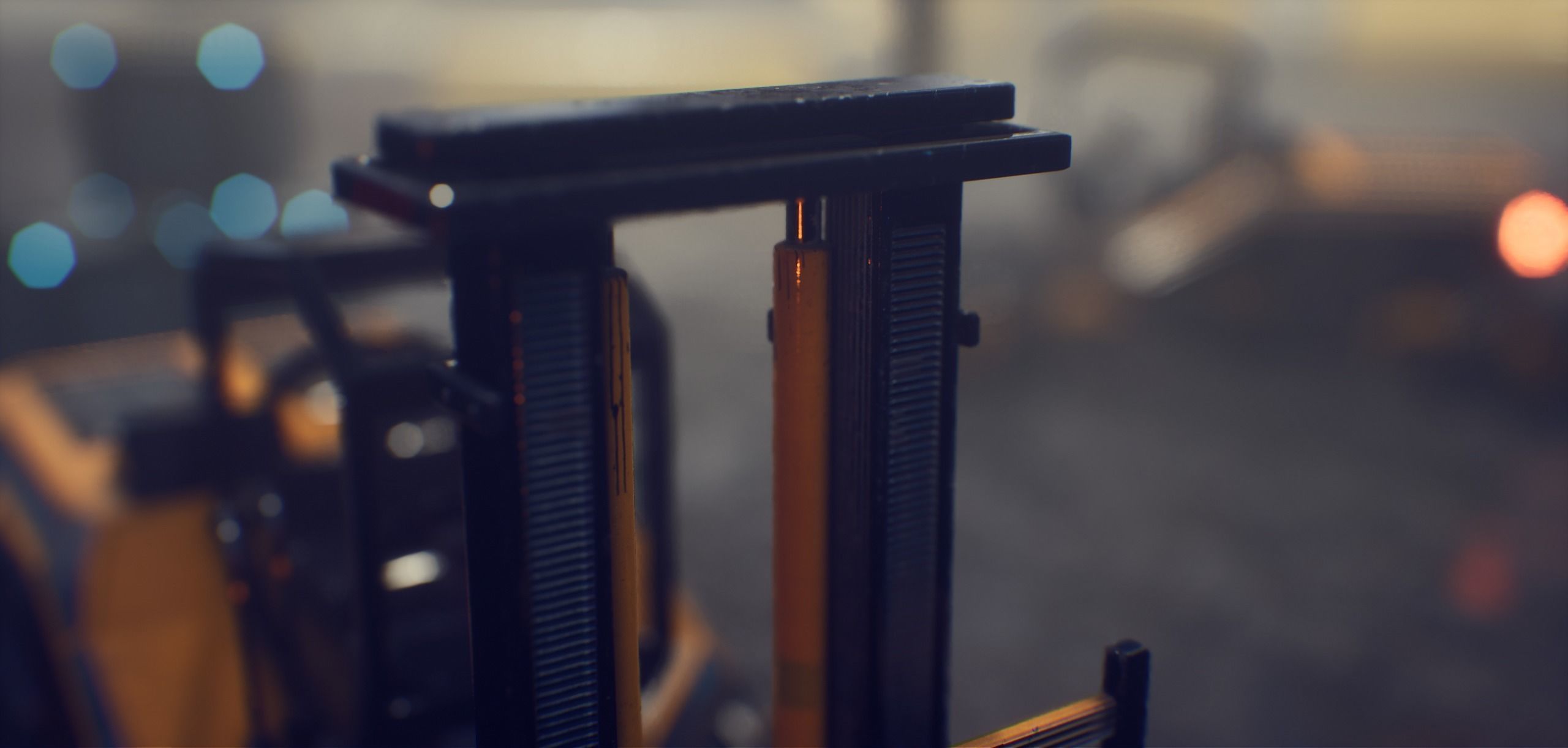 PBR Sci-fi forklift Low-poly 3D model_19