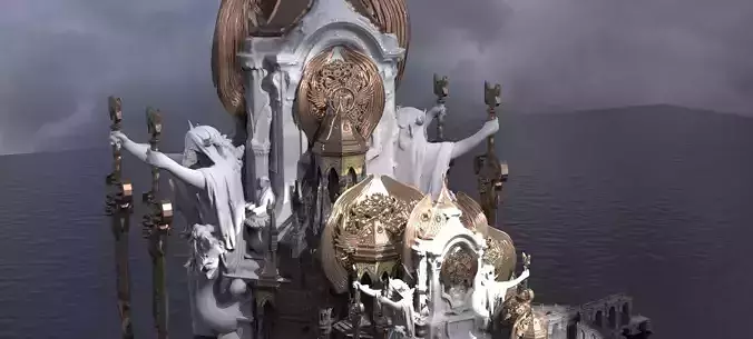 Steampunk Dark Tower Halloween Tall Kit bash 3 