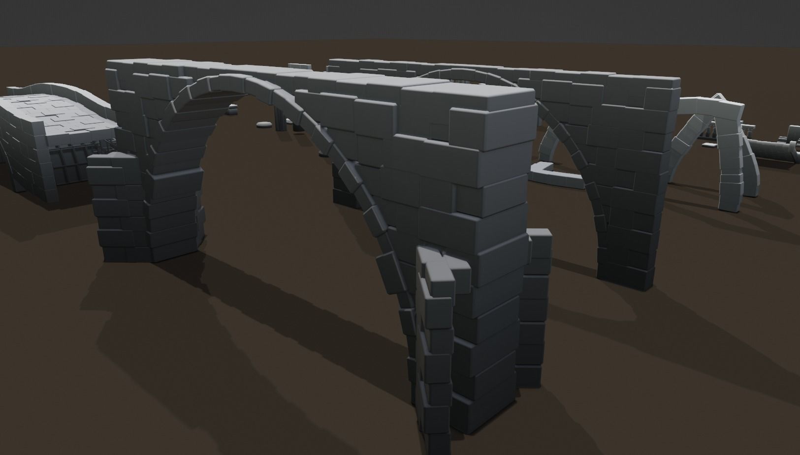 Ruins pack Low-poly 3D model_7