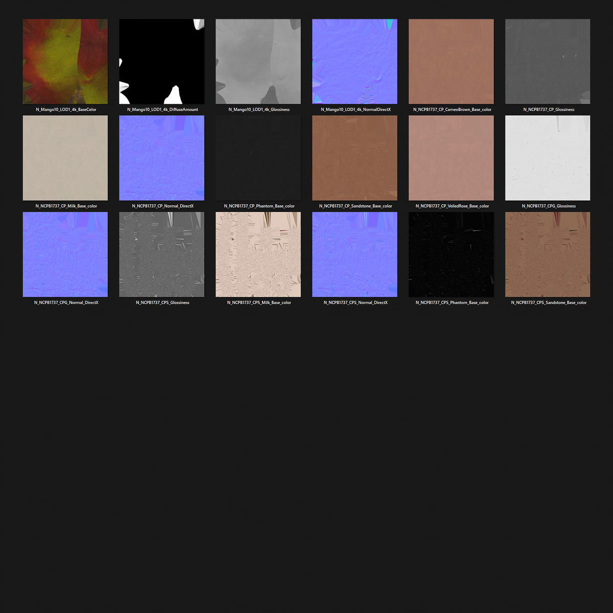 Nested bowl with mango 3D model_13