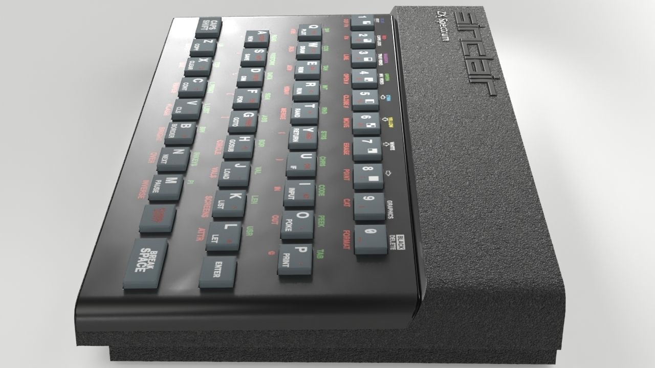 3D model Sinclair ZX Spectrum 48K VR / AR / low-poly | CGTrader