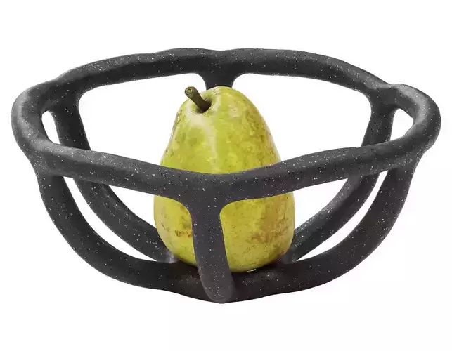 Nested bowl with pear