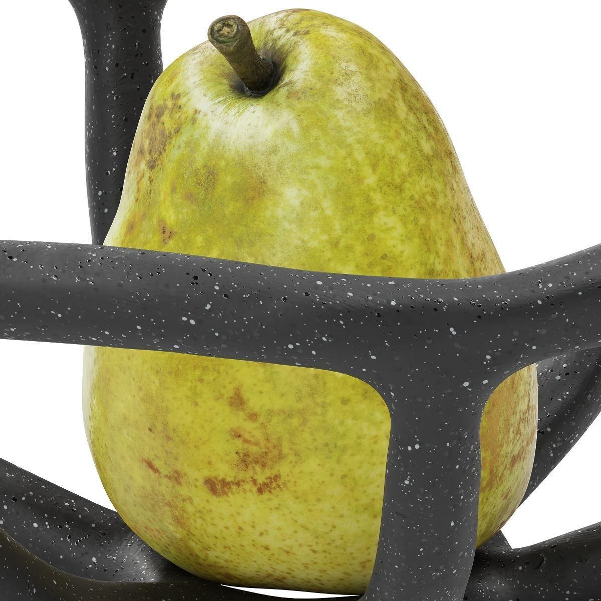 Nested bowl with pear 3D model_3