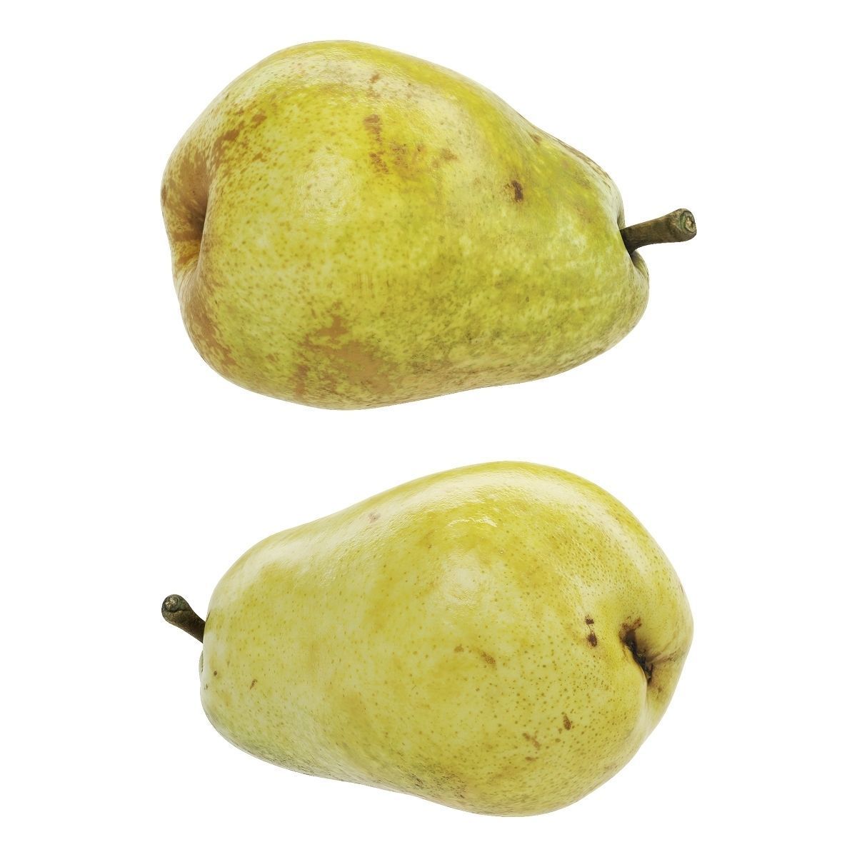 Nested bowl with pear 3D model_9