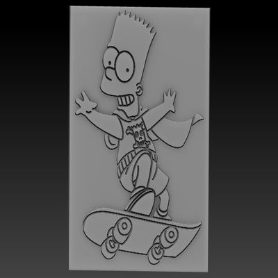 Bart Simpson  3D print model_1